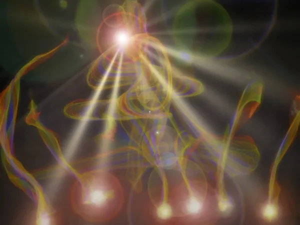 "Irradiation" : image conçue sur ordinateur.