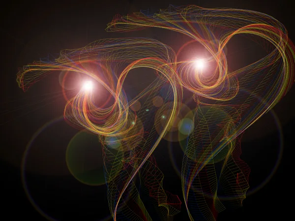 Flow painting sur l'écran d'un iPad.