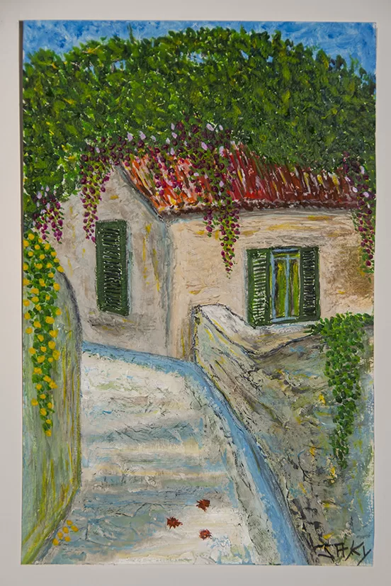 Ruelle silencieuse (acrylic sur carton)